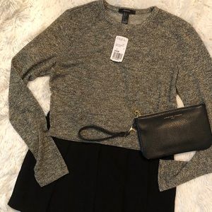 Forever 21 Silver Shimmer Shirt